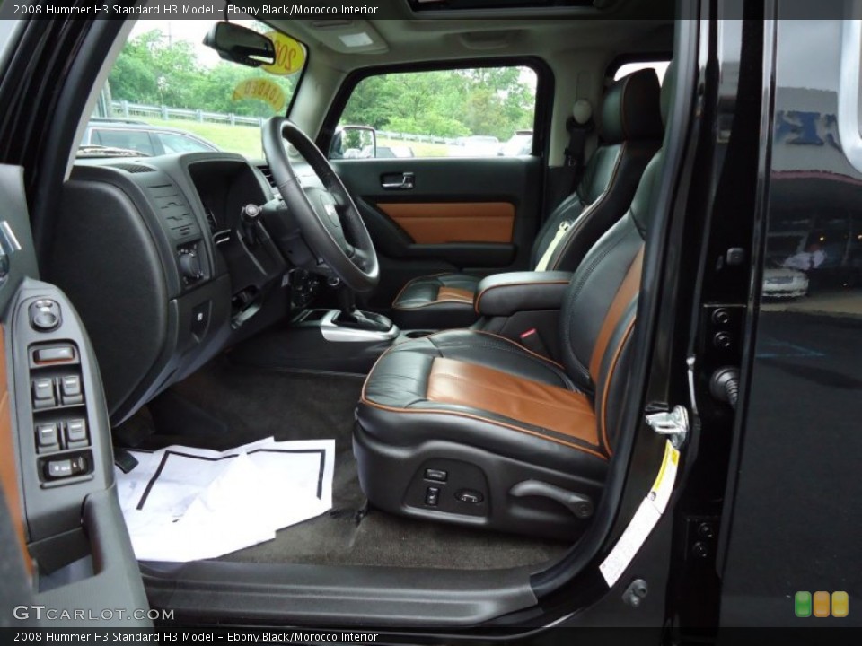 Ebony Black/Morocco Interior Photo for the 2008 Hummer H3  #50592020
