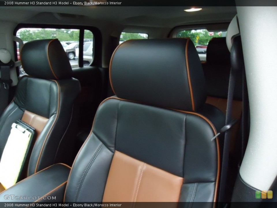 Ebony Black/Morocco Interior Photo for the 2008 Hummer H3  #50592044