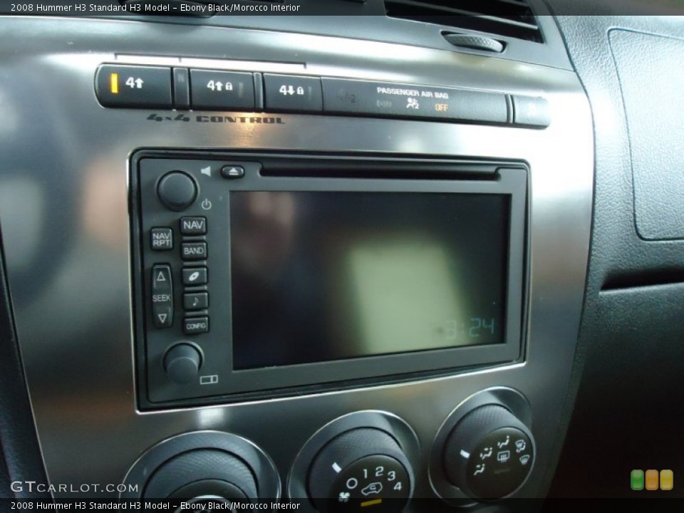 Ebony Black/Morocco Interior Controls for the 2008 Hummer H3  #50592056