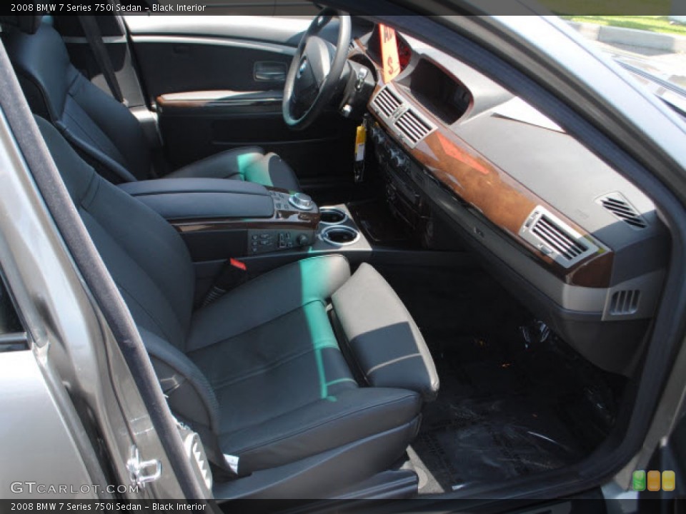 Black Interior Photo for the 2008 BMW 7 Series 750i Sedan #50592089