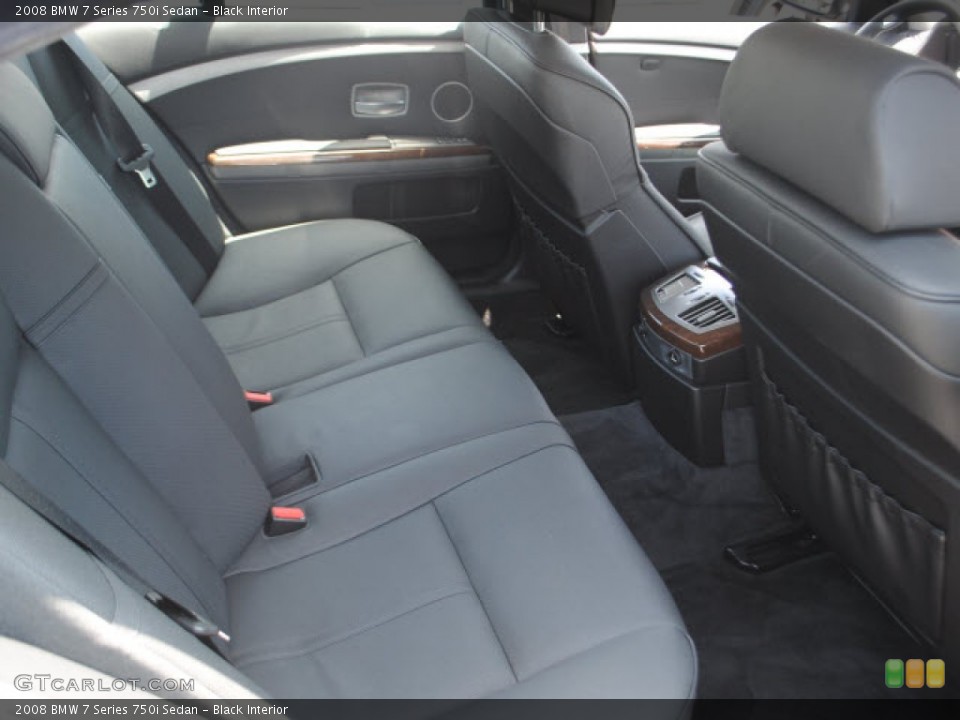 Black Interior Photo for the 2008 BMW 7 Series 750i Sedan #50592107