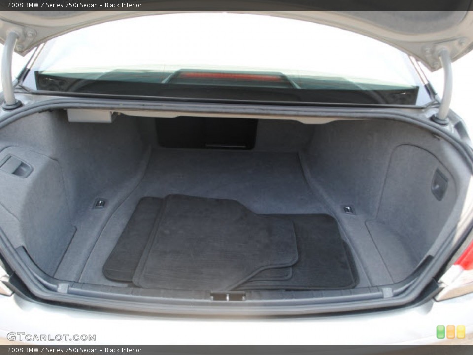 Black Interior Trunk for the 2008 BMW 7 Series 750i Sedan #50592179