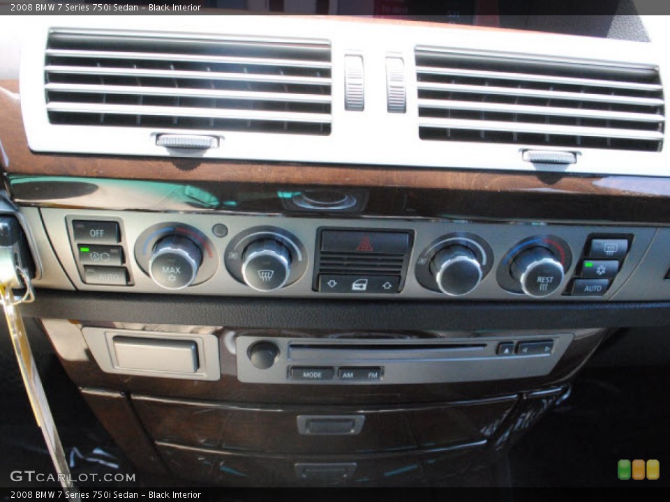 Black Interior Controls for the 2008 BMW 7 Series 750i Sedan #50592371