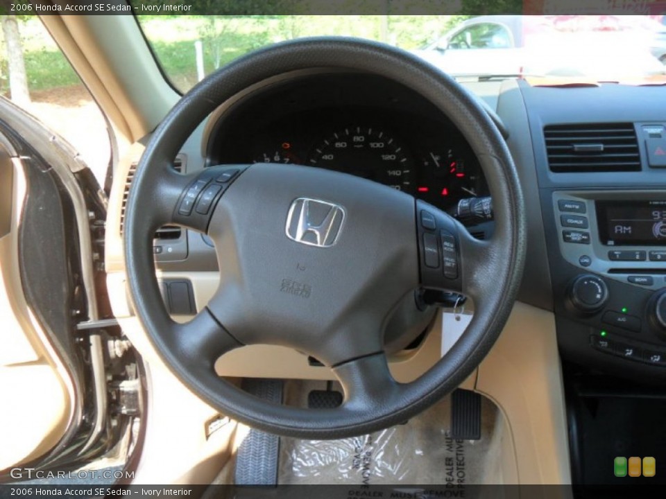 Ivory Interior Steering Wheel for the 2006 Honda Accord SE Sedan #50594141
