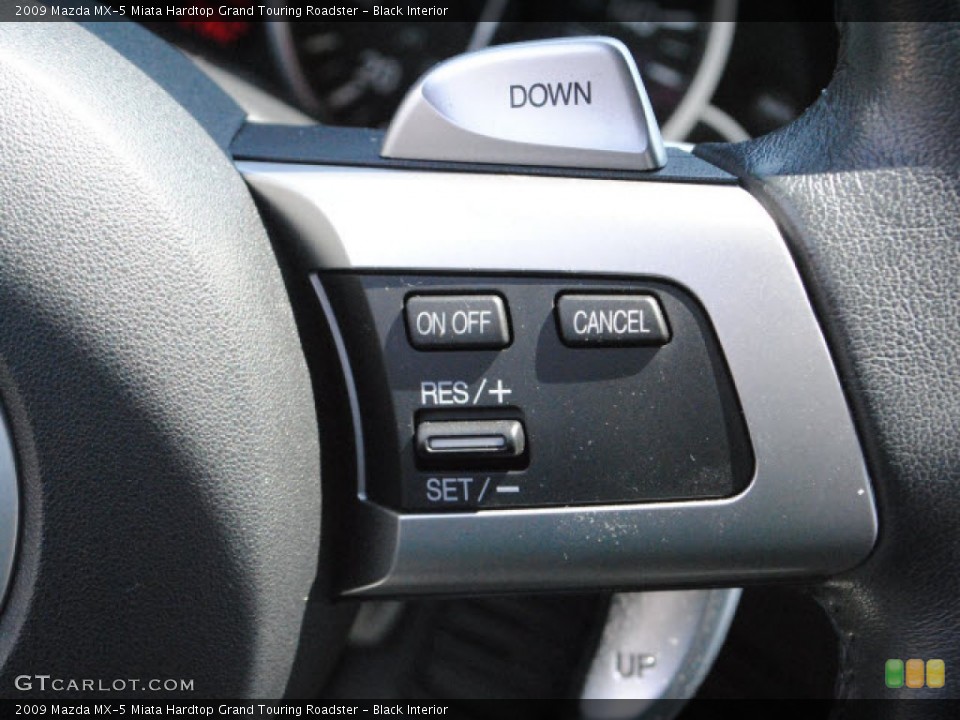 Black Interior Controls for the 2009 Mazda MX-5 Miata Hardtop Grand Touring Roadster #50594945