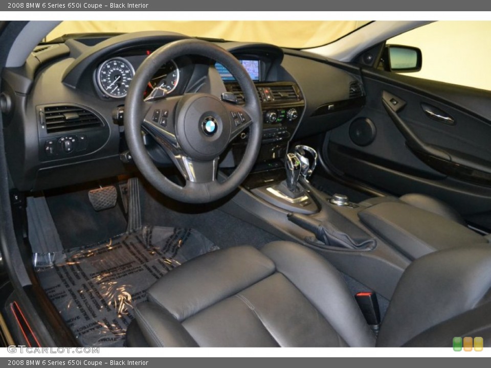 Black Interior Photo for the 2008 BMW 6 Series 650i Coupe #50596115