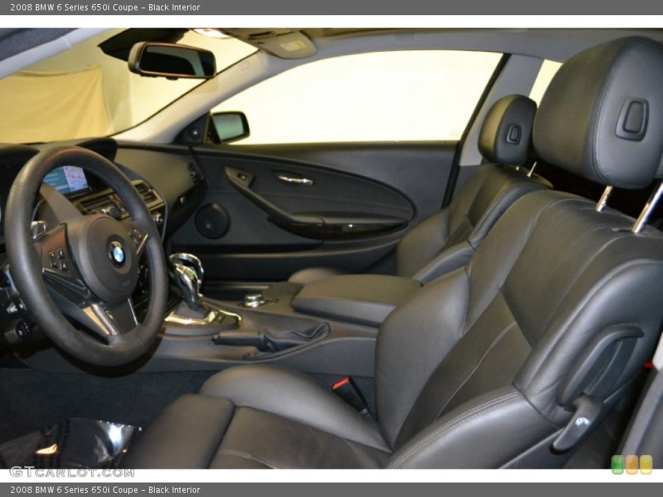Black Interior Photo for the 2008 BMW 6 Series 650i Coupe #50596121