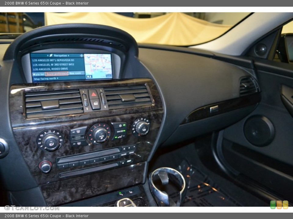 Black Interior Dashboard for the 2008 BMW 6 Series 650i Coupe #50596193