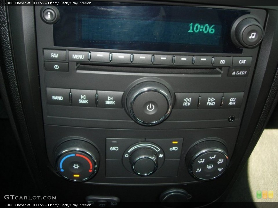 Ebony Black/Gray Interior Controls for the 2008 Chevrolet HHR SS #50596916