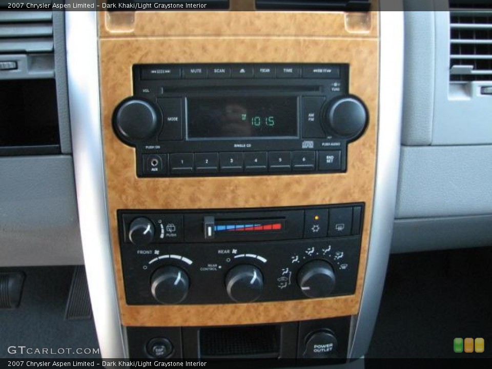 Dark Khaki/Light Graystone Interior Controls for the 2007 Chrysler Aspen Limited #50597423