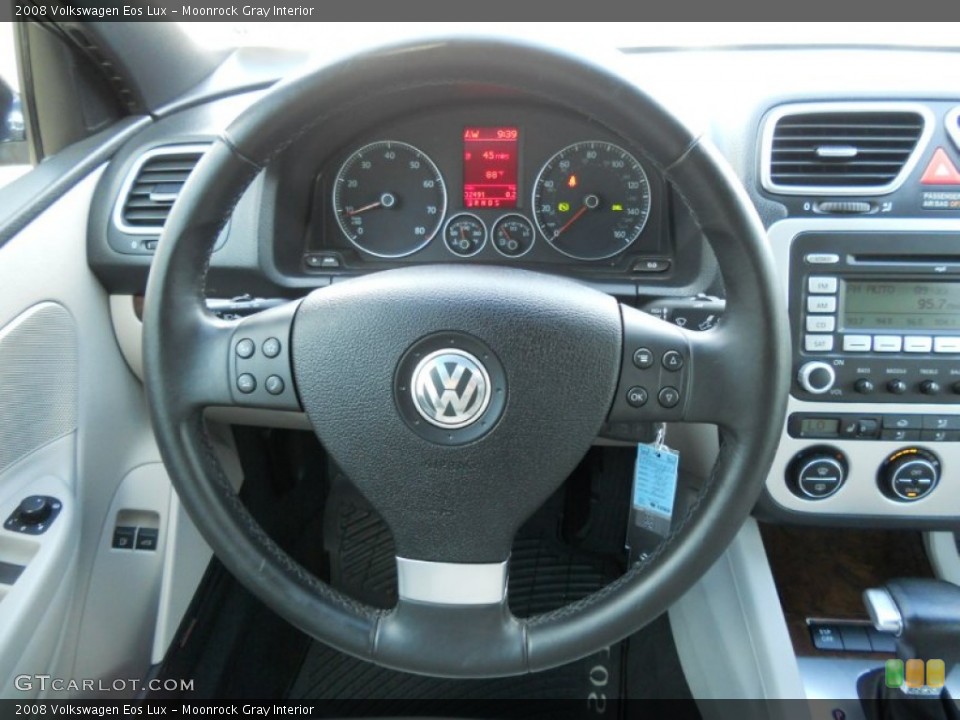 Moonrock Gray Interior Steering Wheel for the 2008 Volkswagen Eos Lux #50598770
