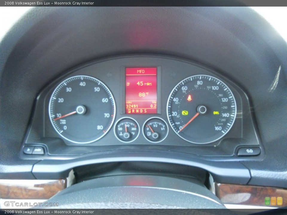 Moonrock Gray Interior Gauges for the 2008 Volkswagen Eos Lux #50598812