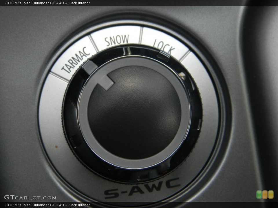 Black Interior Controls for the 2010 Mitsubishi Outlander GT 4WD #50599919
