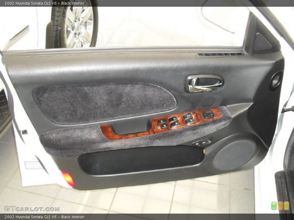 Black Interior Door Panel for the 2002 Hyundai Sonata GLS V6 #50602008