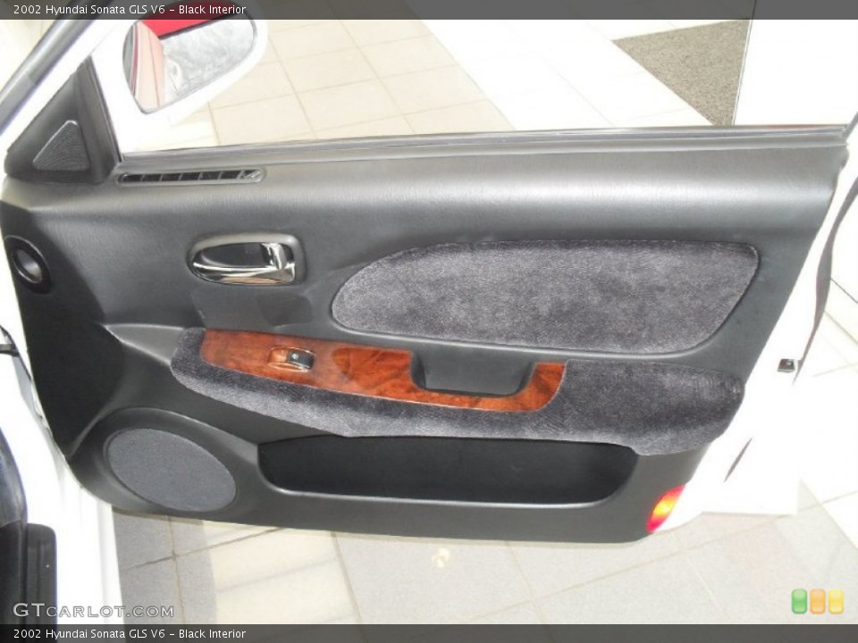 Black Interior Door Panel for the 2002 Hyundai Sonata GLS V6 #50602053