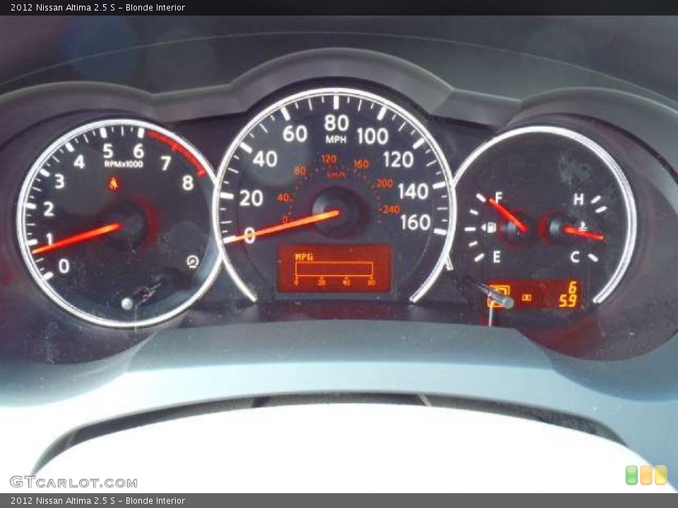 Blonde Interior Gauges for the 2012 Nissan Altima 2.5 S #50602149