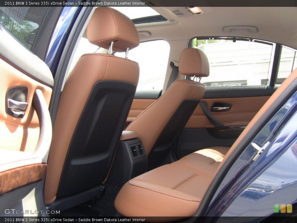 Saddle Brown Dakota Leather Interior Photo for the 2011 BMW 3 Series 335i xDrive Sedan #50602599
