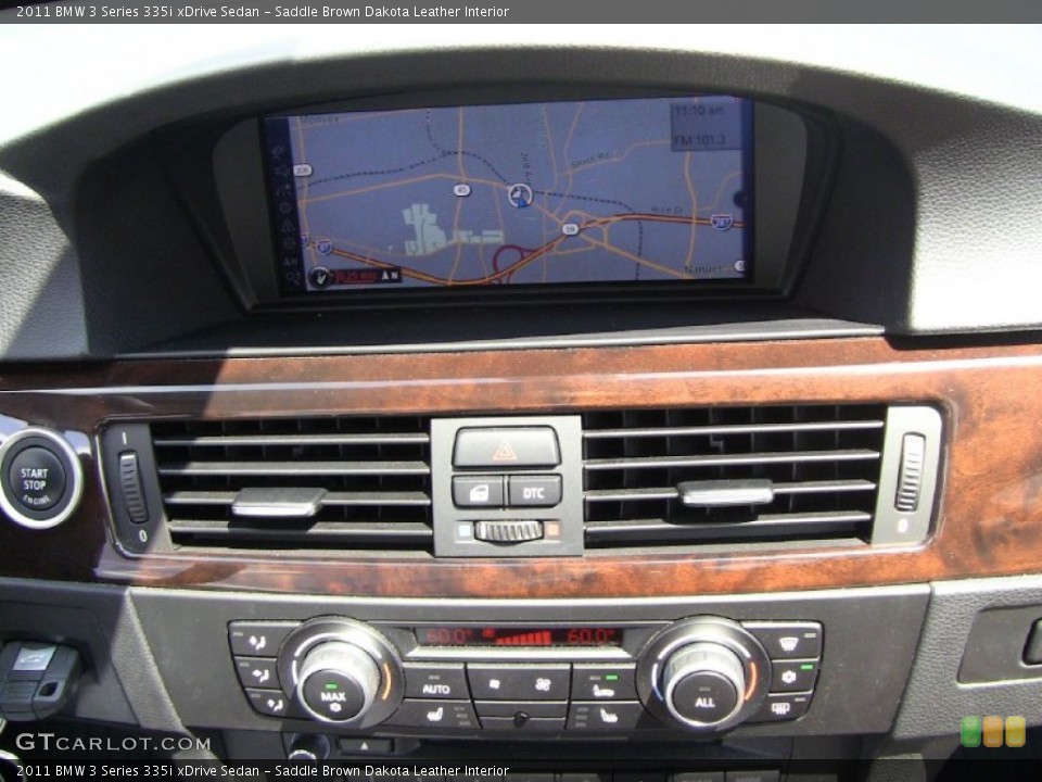 Saddle Brown Dakota Leather Interior Controls for the 2011 BMW 3 Series 335i xDrive Sedan #50602647