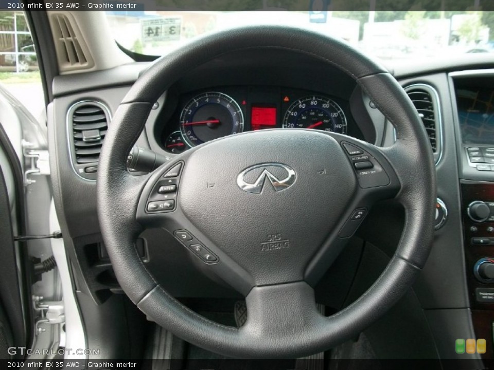 Graphite Interior Steering Wheel for the 2010 Infiniti EX 35 AWD #50603421