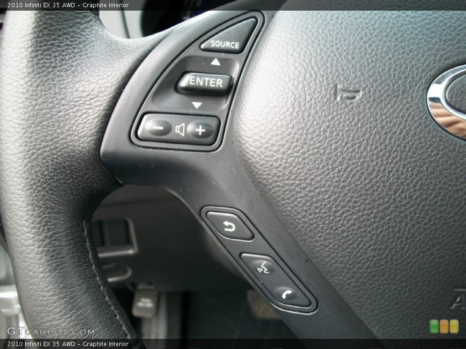 Graphite Interior Controls for the 2010 Infiniti EX 35 AWD #50603436
