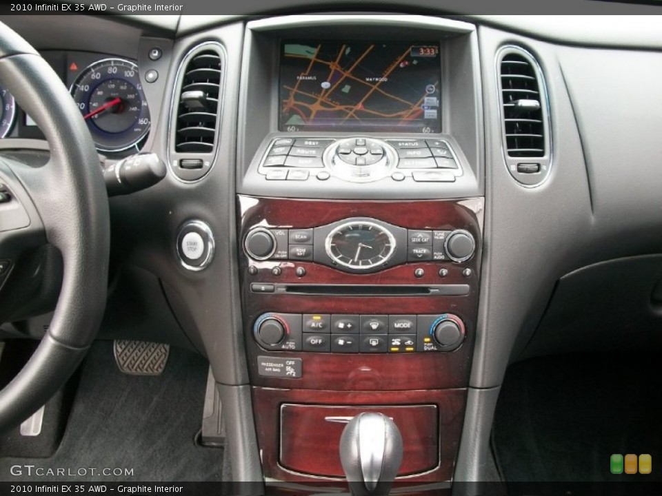 Graphite Interior Controls for the 2010 Infiniti EX 35 AWD #50603481