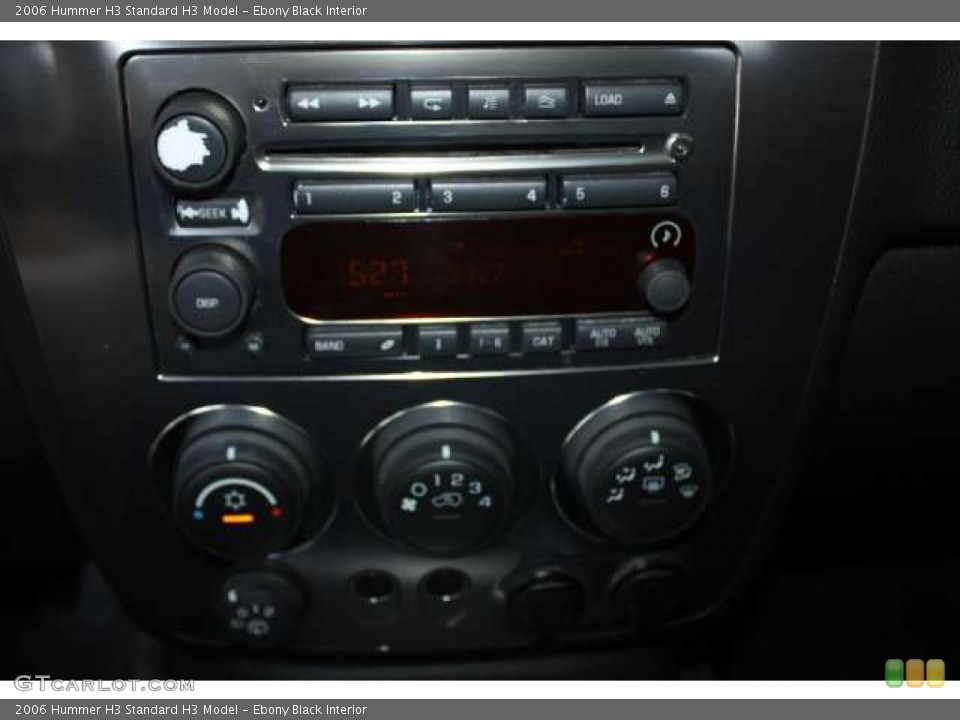 Ebony Black Interior Controls for the 2006 Hummer H3  #50604003