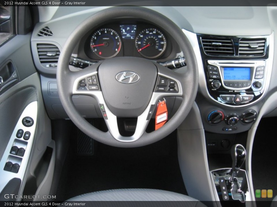 Gray Interior Dashboard for the 2012 Hyundai Accent GLS 4 Door #50606862