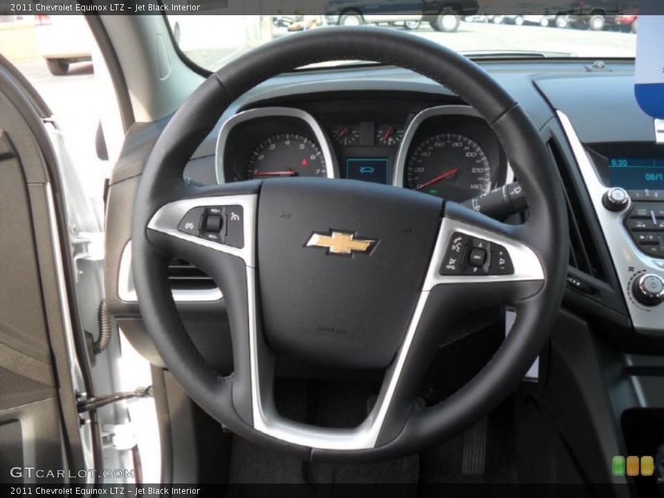 Jet Black Interior Steering Wheel for the 2011 Chevrolet Equinox LTZ #50608488