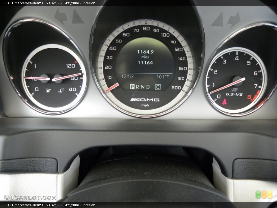 Grey/Black Interior Gauges for the 2011 Mercedes-Benz C 63 AMG #50608779