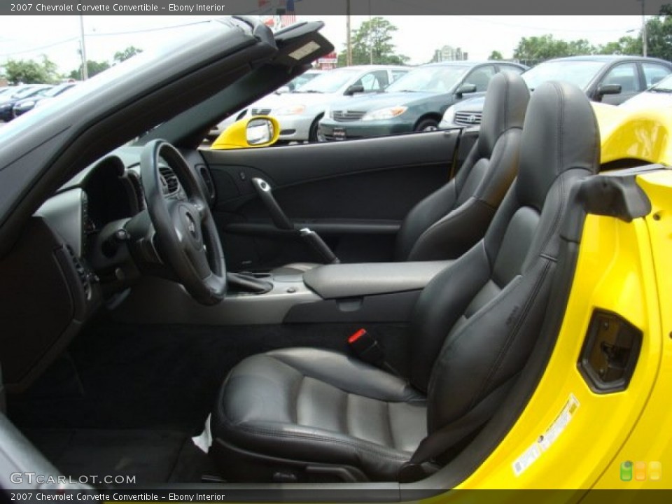 Ebony Interior Photo for the 2007 Chevrolet Corvette Convertible #50608785