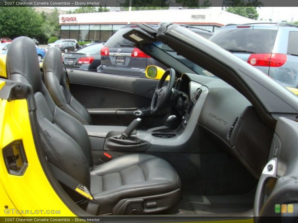 Ebony Interior Photo for the 2007 Chevrolet Corvette Convertible #50608800