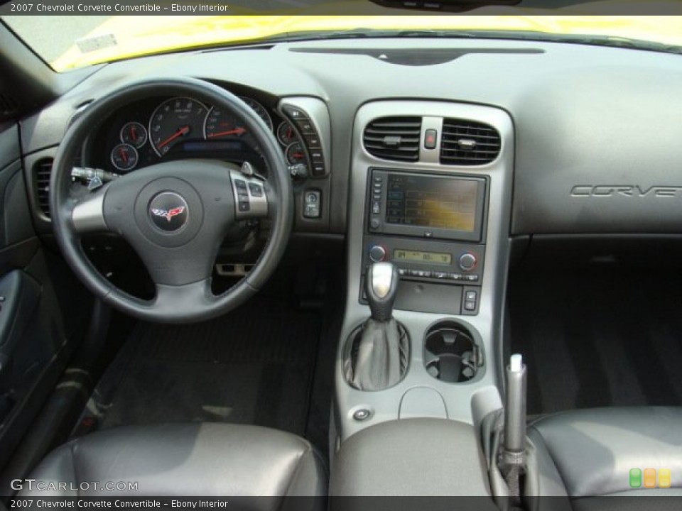 Ebony Interior Dashboard for the 2007 Chevrolet Corvette Convertible #50608815
