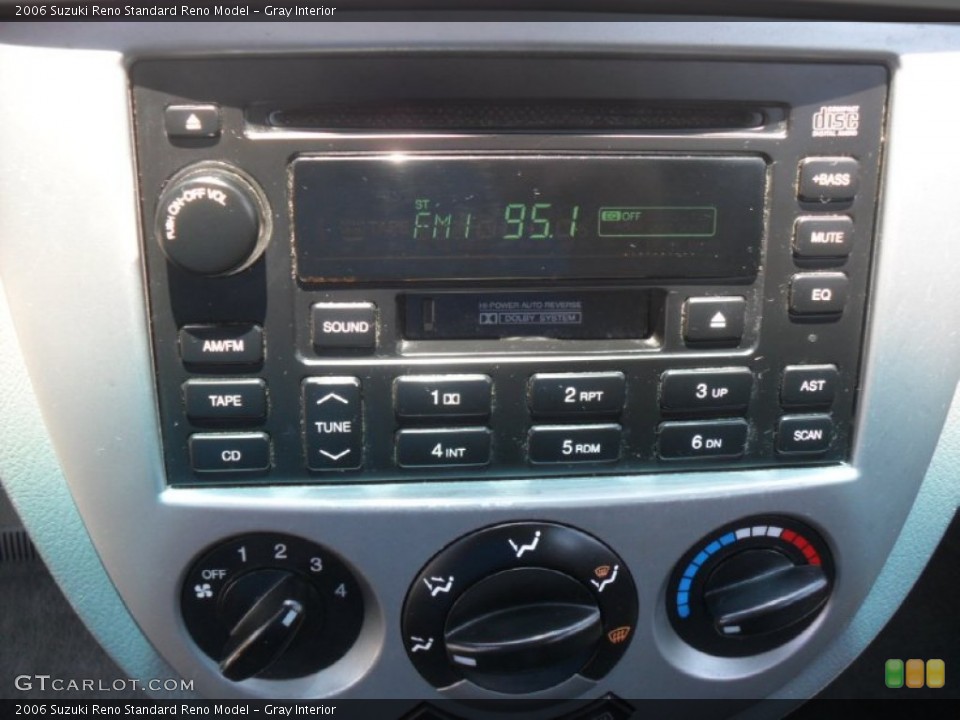 Gray Interior Controls for the 2006 Suzuki Reno  #50609866