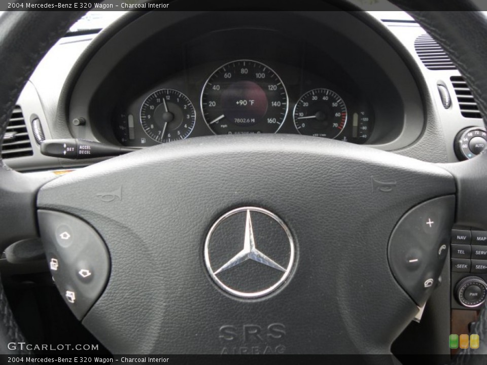 Charcoal Interior Steering Wheel for the 2004 Mercedes-Benz E 320 Wagon #50610048
