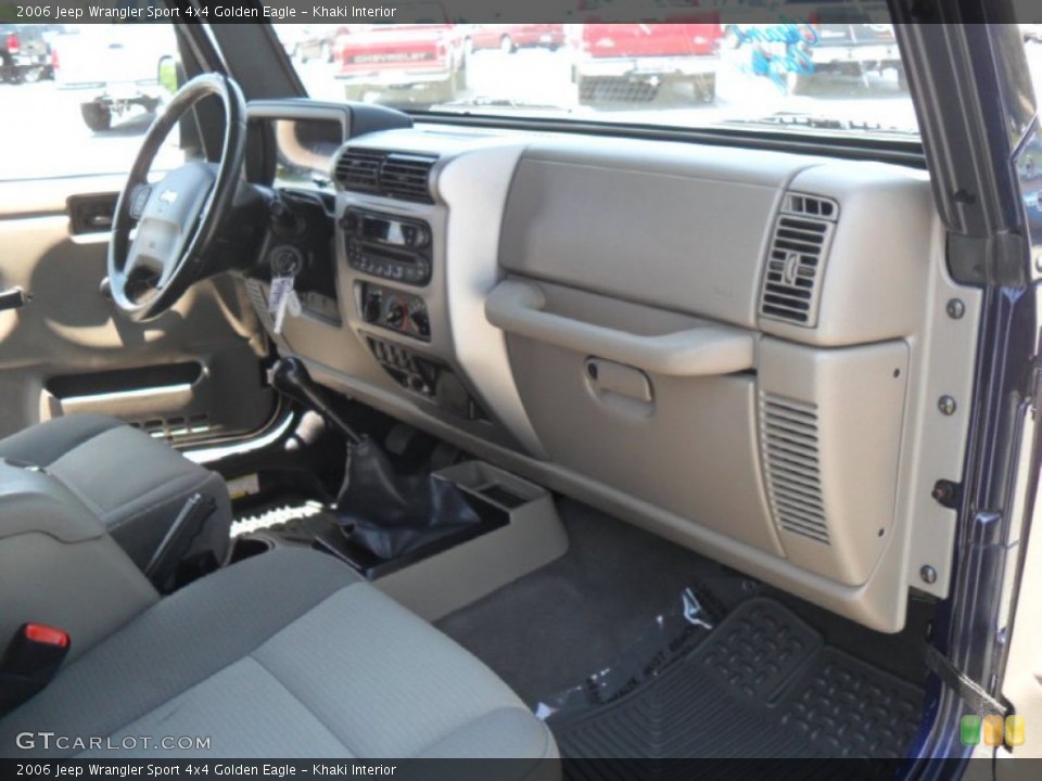 Khaki Interior Photo for the 2006 Jeep Wrangler Sport 4x4 Golden Eagle #50610738