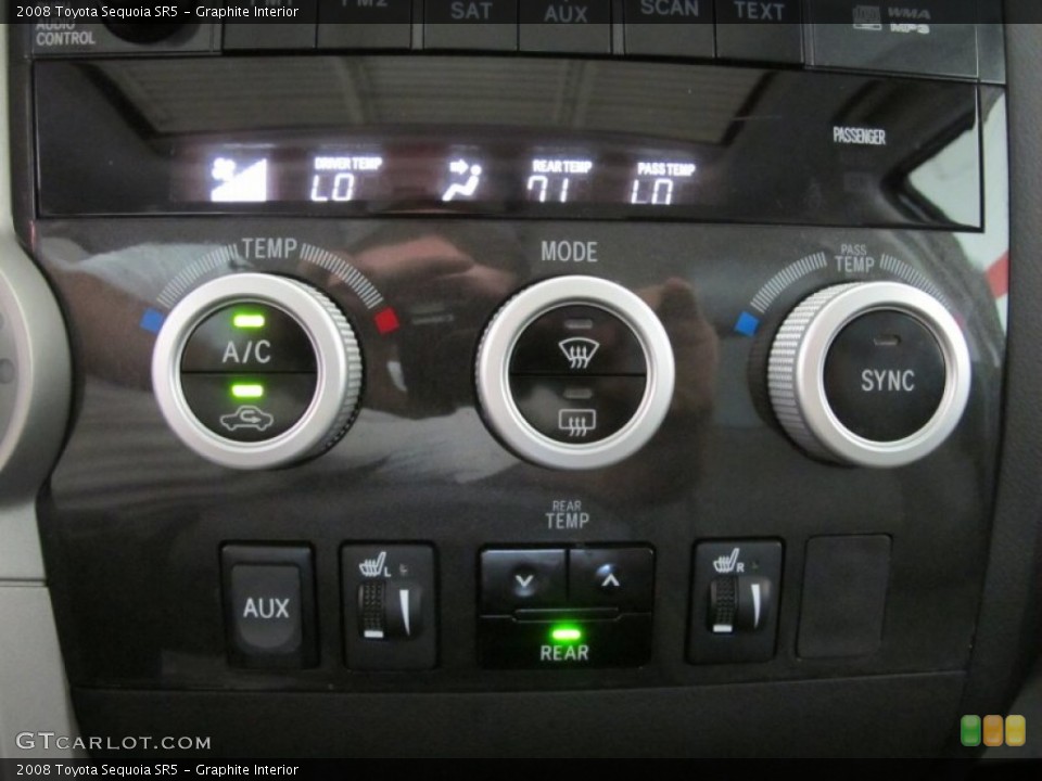 Graphite Interior Controls for the 2008 Toyota Sequoia SR5 #50612694
