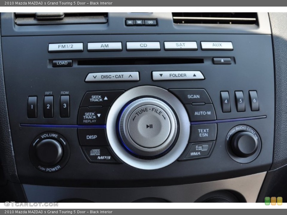 Black Interior Controls for the 2010 Mazda MAZDA3 s Grand Touring 5 Door #50613273