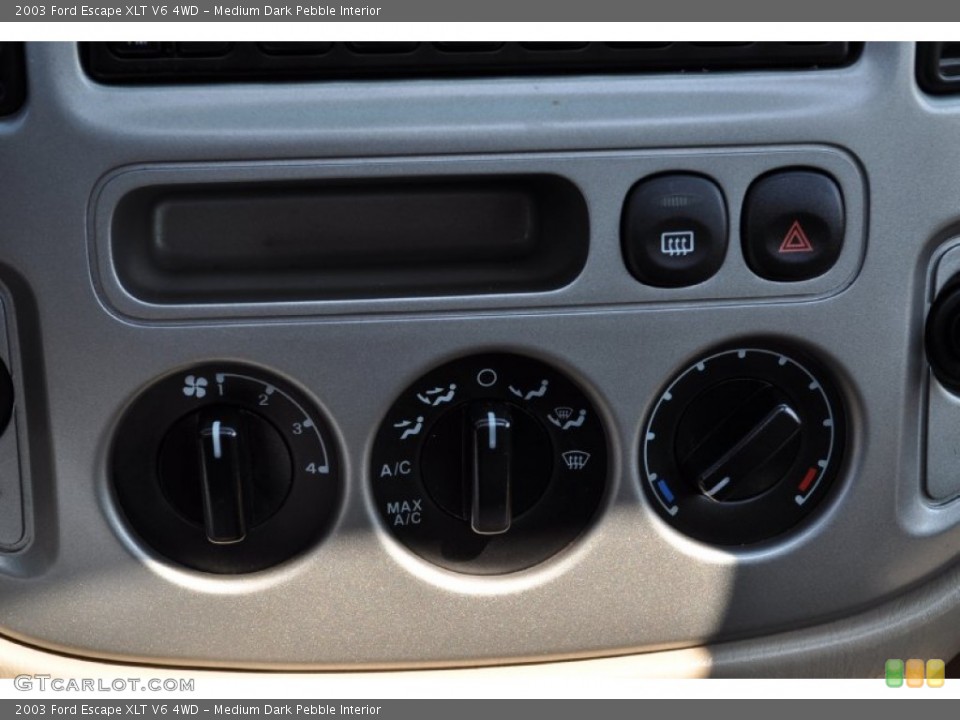 Medium Dark Pebble Interior Controls for the 2003 Ford Escape XLT V6 4WD #50615067