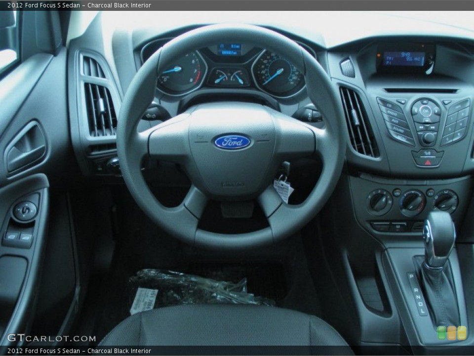 Charcoal Black Interior Dashboard for the 2012 Ford Focus S Sedan #50615094