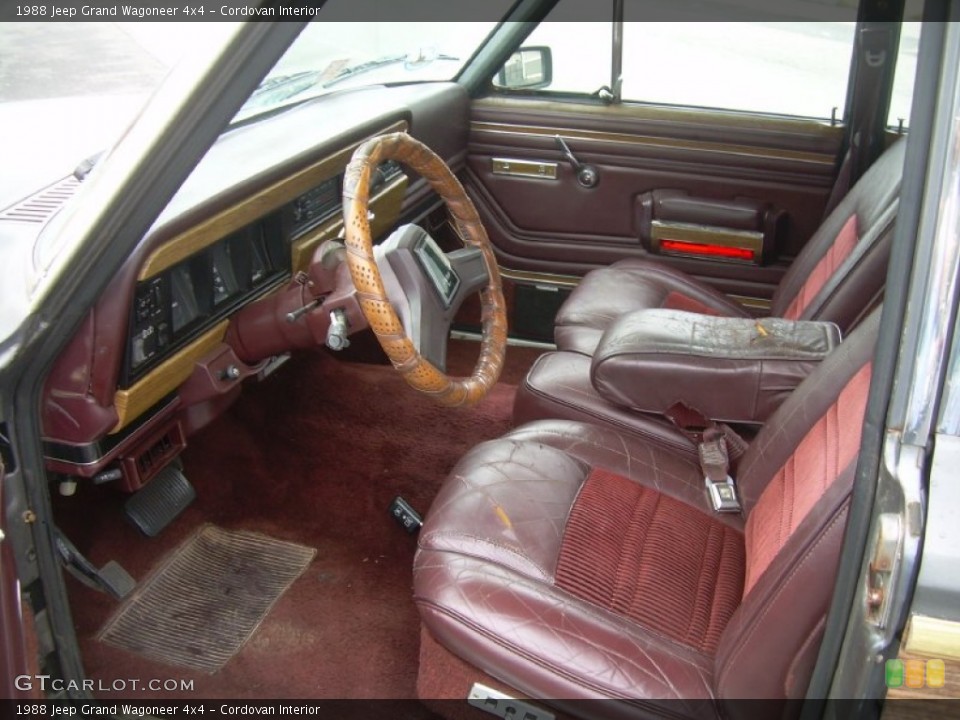 Cordovan Interior Photo For The 1988 Jeep Grand Wagoneer 4x4