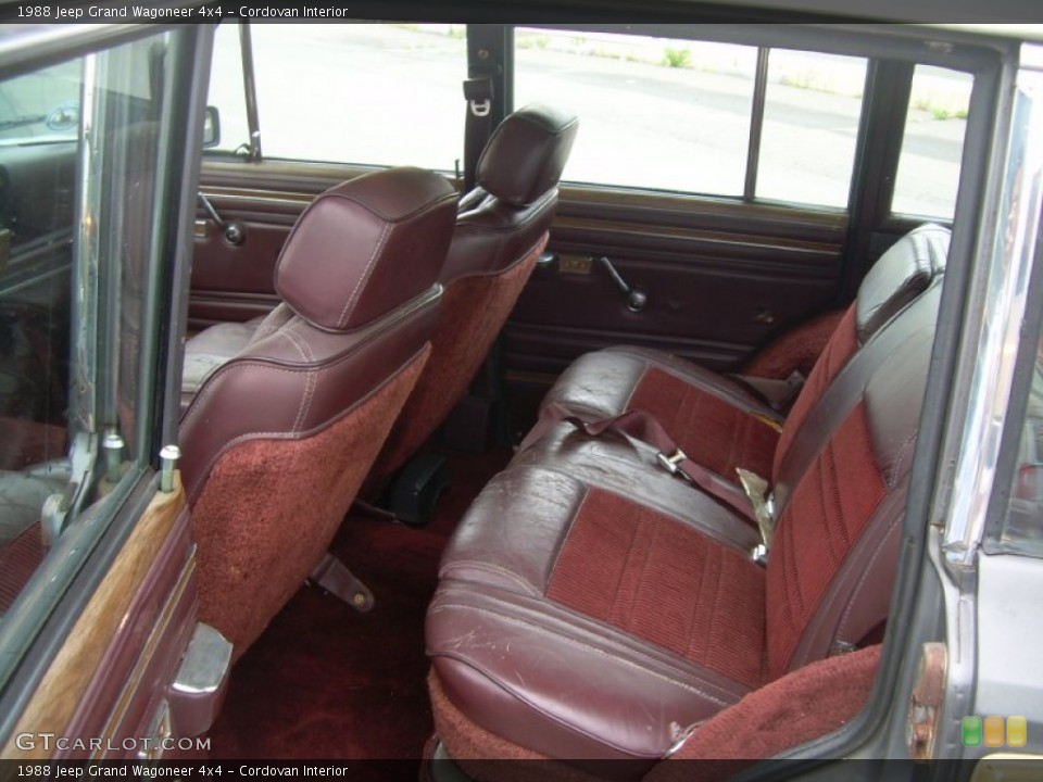 Cordovan Interior Photo For The 1988 Jeep Grand Wagoneer 4x4