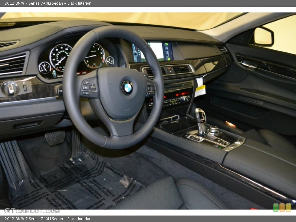 Black Interior Dashboard for the 2012 BMW 7 Series 740Li Sedan #50616066