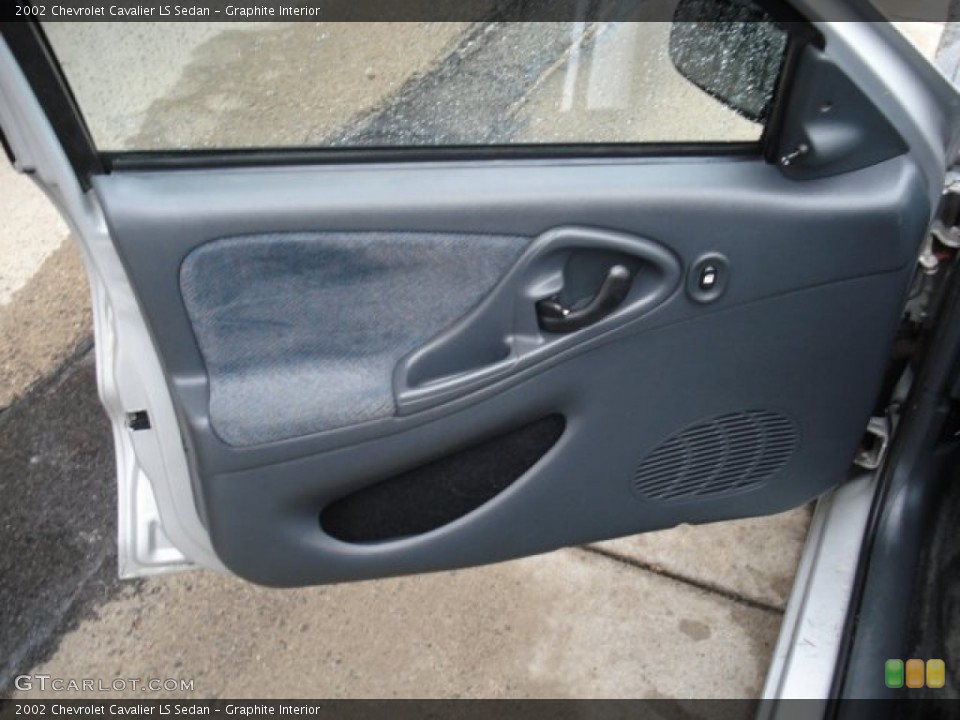 Graphite Interior Door Panel for the 2002 Chevrolet Cavalier LS Sedan #50616243