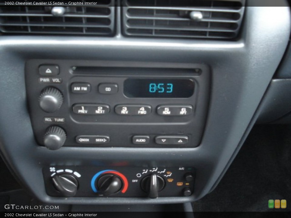 Graphite Interior Controls for the 2002 Chevrolet Cavalier LS Sedan #50616351