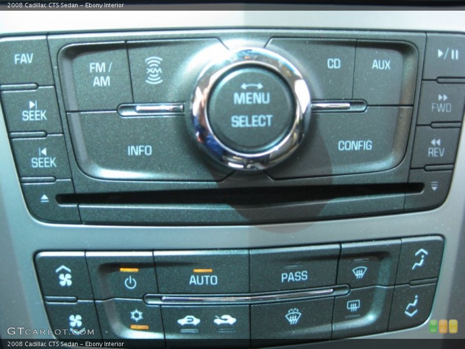 Ebony Interior Controls for the 2008 Cadillac CTS Sedan #50616894