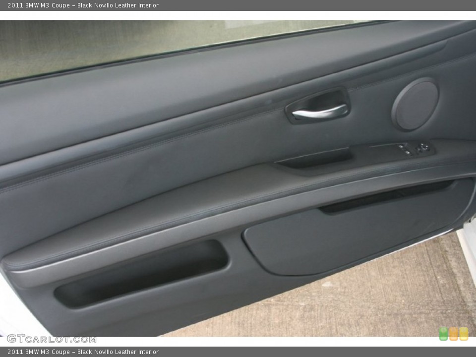 Black Novillo Leather Interior Door Panel for the 2011 BMW M3 Coupe #50618841