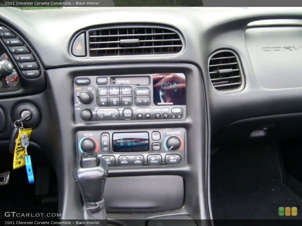 Black Interior Controls for the 2001 Chevrolet Corvette Convertible #50619132