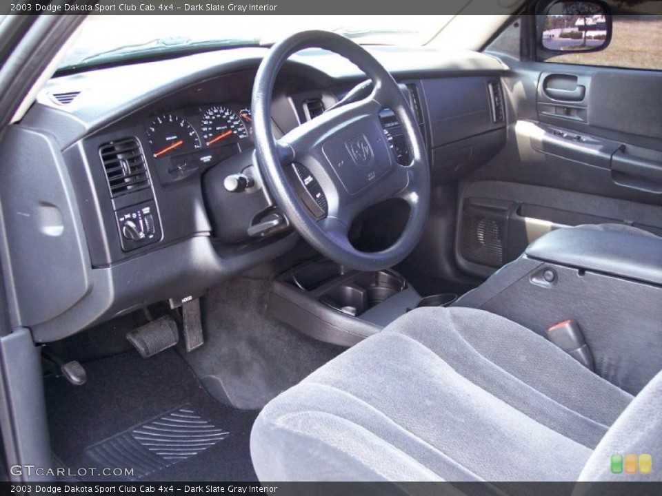 Dark Slate Gray Interior Photo for the 2003 Dodge Dakota Sport Club Cab 4x4 #50619603