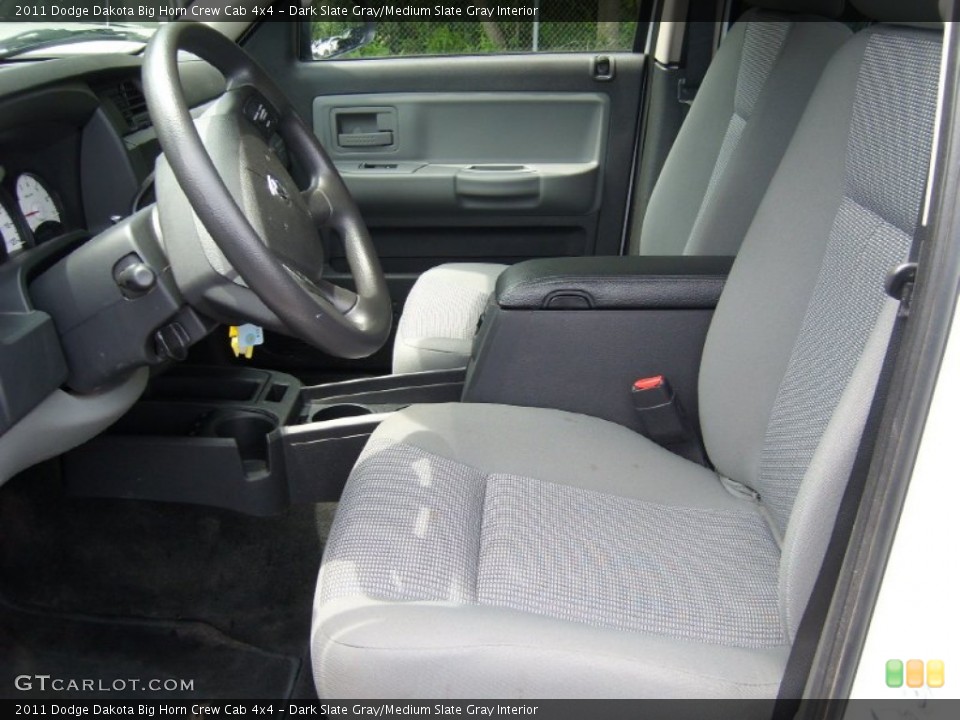 Dark Slate Gray/Medium Slate Gray Interior Photo for the 2011 Dodge Dakota Big Horn Crew Cab 4x4 #50619789