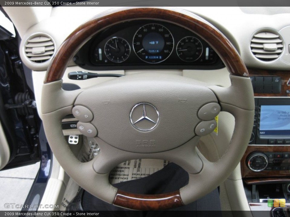 Stone Interior Steering Wheel for the 2009 Mercedes-Benz CLK 350 Coupe #50620566